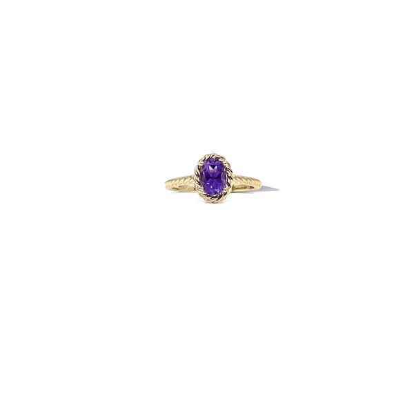 10 karat clearance gold amethyst ring