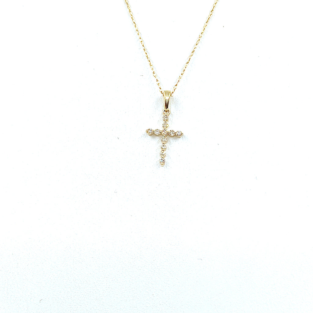 Round Natural Diamond Christian Cross Diamond Pendant Real Gold at Rs  170000/piece in Surat