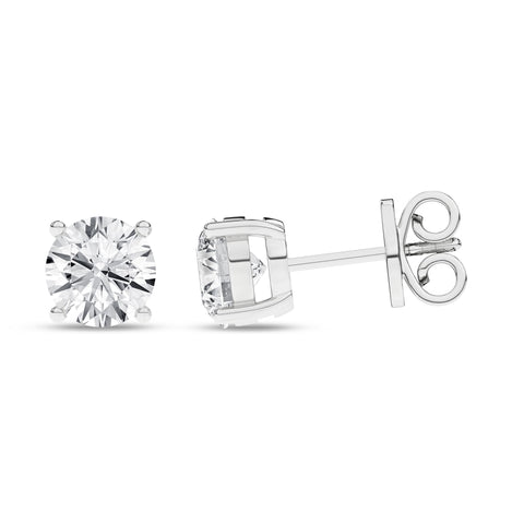 14 Karat Yellow or White gold lab grown diamond studs.50 carats