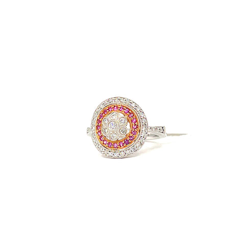 14 KARAT WHITE/ROSE GOLD RING WITH .42 CARATS 950-00613